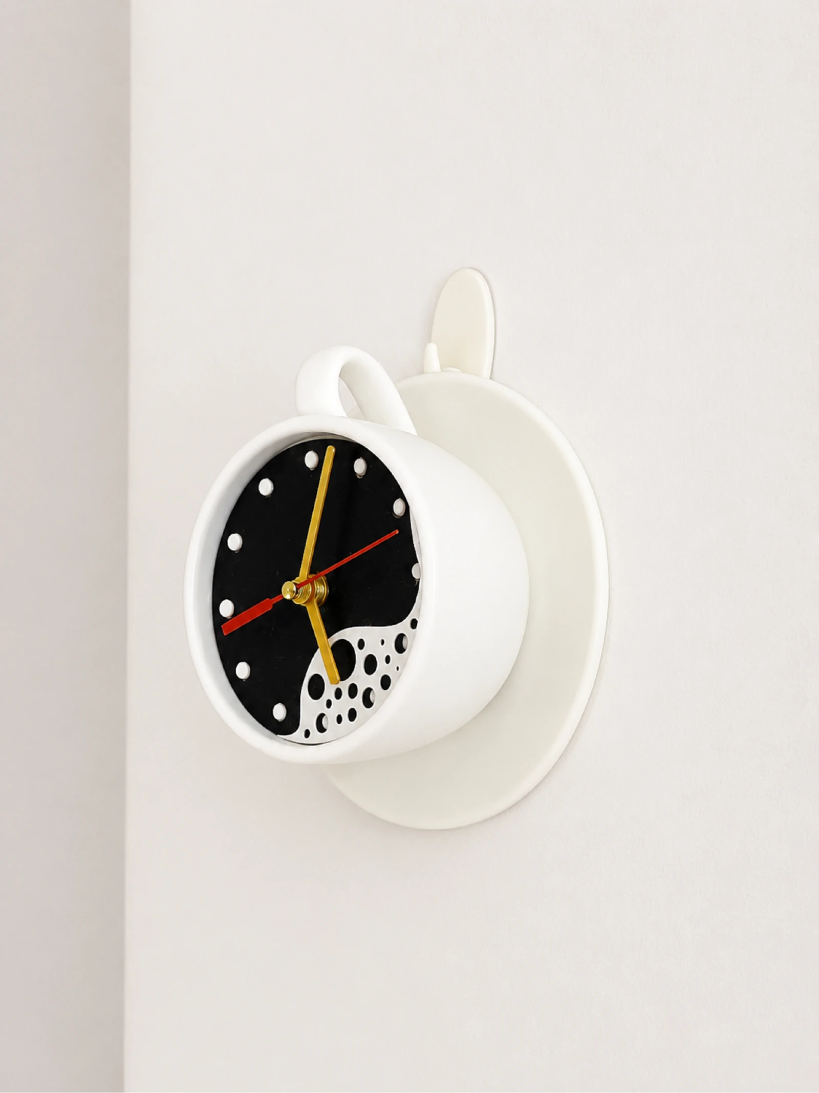 Reloj de pared original taza de cafe a estrenar